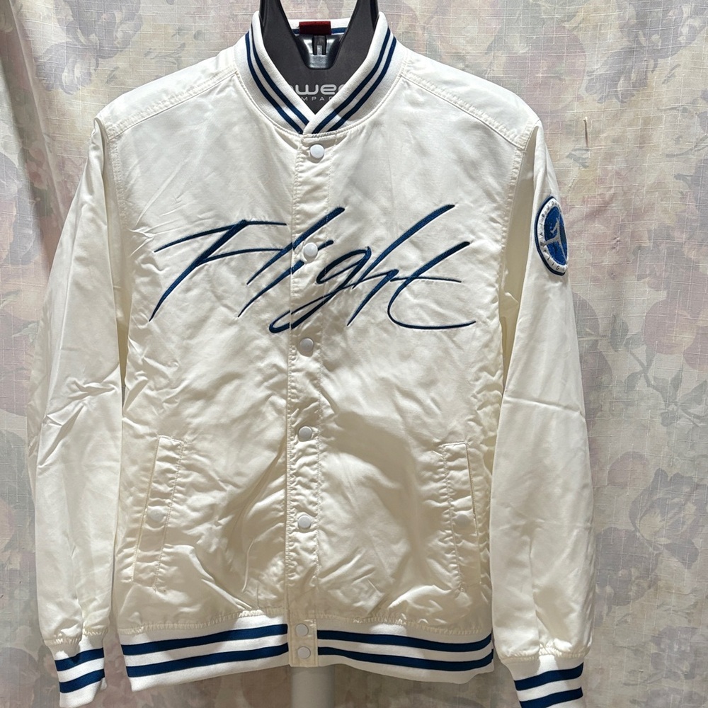 Jordan White and Blue Varsity Jacket